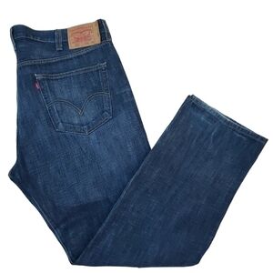 Vintage Levi's 501~Men's 42×32~Blue Denim Straight Leg Button Fly Jeans.